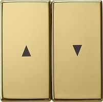 Лицевая панель Gira ClassiX для 2-кл. выключателя жалюзи латунь картинка